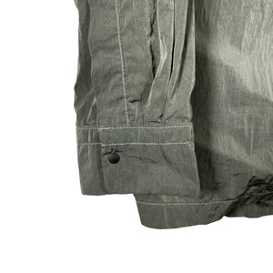 Paul and Shark Green Econyl Nylon Metal Overshirt - Extra Large (XL) PTP 23"