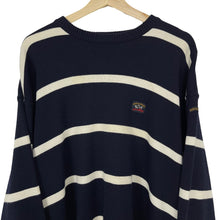 Load image into Gallery viewer, Paul and Shark Bretagne Striped Crew Neck Sweater - Large (L) PTP 24.5&quot;
