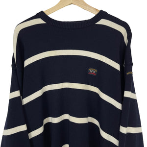 Paul and Shark Bretagne Striped Crew Neck Sweater - Large (L) PTP 24.5"