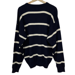 Paul and Shark Bretagne Striped Crew Neck Sweater - Large (L) PTP 24.5"