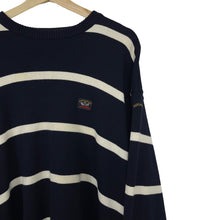 Load image into Gallery viewer, Paul and Shark Bretagne Striped Crew Neck Sweater - Large (L) PTP 24.5&quot;
