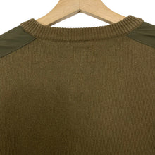 Load image into Gallery viewer, C.P Company Khaki Crew Neck Lens Sweater - Medium (M) PTP 20.25&quot;
