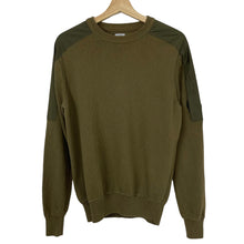 Load image into Gallery viewer, C.P Company Khaki Crew Neck Lens Sweater - Medium (M) PTP 20.25&quot;
