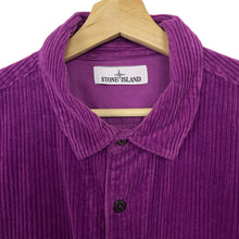 Load image into Gallery viewer, Stone Island Purple Corduroy Double Pocket Overshirt - Double Extra Large (XXL) PTP 24&quot;
