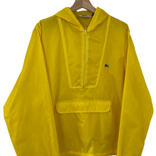 Load image into Gallery viewer, Vintage Yellow Lacoste Izod Half Zip Cagoule - Small (S) PTP 21.25&quot;
