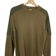 Load image into Gallery viewer, C.P Company Khaki Crew Neck Lens Sweater - Medium (M) PTP 20.25&quot;
