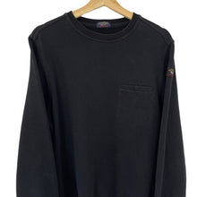 Load image into Gallery viewer, Paul and Shark Black Crew Neck Sweater - Medium (M) PTP 21.75&quot;
