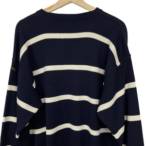 Paul and Shark Bretagne Striped Crew Neck Sweater - Large (L) PTP 24.5"