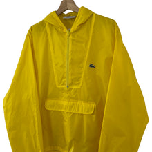 Load image into Gallery viewer, Vintage Yellow Lacoste Izod Half Zip Cagoule - Small (S) PTP 21.25&quot;
