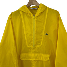 Load image into Gallery viewer, Vintage Yellow Lacoste Izod Half Zip Cagoule - Small (S) PTP 21.25&quot;
