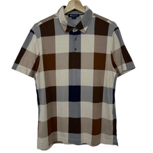 Load image into Gallery viewer, Aquascutum Block Check Short Sleeved Polo - Large (L) PTP 20.25&quot;
