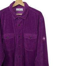 Load image into Gallery viewer, Stone Island Purple Corduroy Double Pocket Overshirt - Double Extra Large (XXL) PTP 24&quot;
