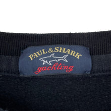 Load image into Gallery viewer, Paul and Shark Black Crew Neck Sweater - Medium (M) PTP 21.75&quot;
