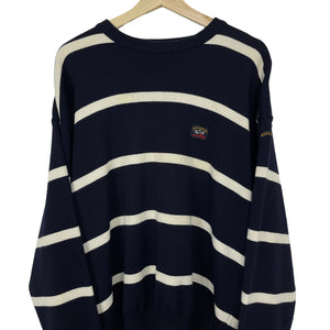 Paul and Shark Bretagne Striped Crew Neck Sweater - Large (L) PTP 24.5"