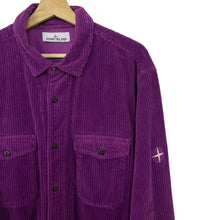 Load image into Gallery viewer, Stone Island Purple Corduroy Double Pocket Overshirt - Double Extra Large (XXL) PTP 24&quot;
