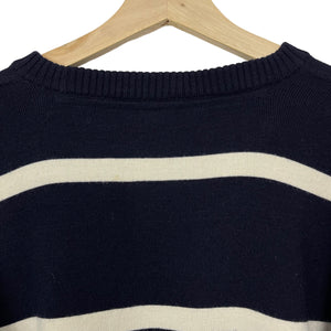 Paul and Shark Bretagne Striped Crew Neck Sweater - Large (L) PTP 24.5"