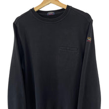 Load image into Gallery viewer, Paul and Shark Black Crew Neck Sweater - Medium (M) PTP 21.75&quot;
