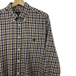 Aquascutum House Check Long Sleeved Shirt - Extra Large (XL) PTP 23"