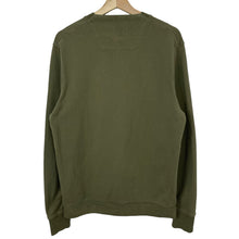 Load image into Gallery viewer, C.P Company Green Crew Neck Logo Sweater - Medium (M) PTP 21&quot;
