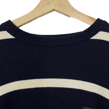 Load image into Gallery viewer, Paul and Shark Bretagne Striped Crew Neck Sweater - Large (L) PTP 24.5&quot;
