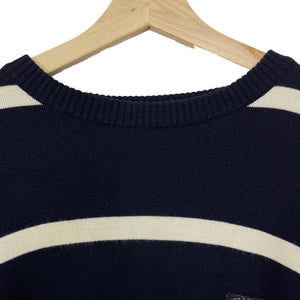 Paul and Shark Bretagne Striped Crew Neck Sweater - Large (L) PTP 24.5"