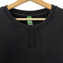 Load image into Gallery viewer, Ma.Strum Black Crew Neck Logo Sweater - Extra Large (XL) PTP 25.25&quot;
