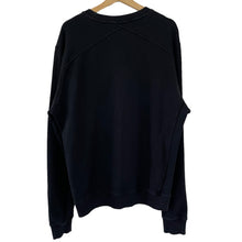 Load image into Gallery viewer, Ma.Strum Black Crew Neck Logo Sweater - Extra Large (XL) PTP 25.25&quot;
