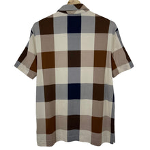 Load image into Gallery viewer, Aquascutum Block Check Short Sleeved Polo - Large (L) PTP 20.25&quot;
