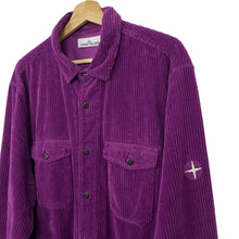 Load image into Gallery viewer, Stone Island Purple Corduroy Double Pocket Overshirt - Double Extra Large (XXL) PTP 24&quot;
