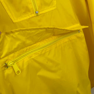 Vintage Yellow Lacoste Izod Half Zip Cagoule - Small (S) PTP 21.25"