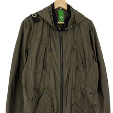 Load image into Gallery viewer, Ma.Strum Green Multi Pocket Hooded Lightweight Jacket - Extra Large (XL) PTP 24.5&quot;
