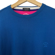 Load image into Gallery viewer, Paul and Shark Blue Crew Neck Sweater - Large (L) PTP 23.5&quot;
