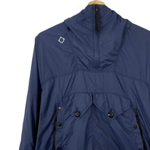 Load image into Gallery viewer, Ma.Strum Navy Blue Multi Pocket Hooded Sniper Jacket - Small (S) PTP 20&quot;
