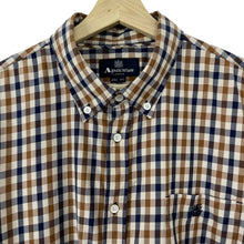 Load image into Gallery viewer, Aquascutum House Check Short Sleeved Shirt - Triple Extra Large (XXXL) PTP 25.25&quot;
