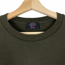 Load image into Gallery viewer, Paul and Shark Khaki Embroidered Logo Crew Neck Sweater - Medium (M) PTP 20&quot;
