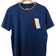 Load image into Gallery viewer, Paul and Shark Blue Short Sleeved Pocket Logo T-Shirt - Medium (M) PTP 19.75&quot;
