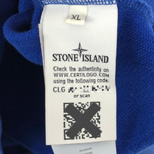 Load image into Gallery viewer, Stone Island Blue Crew Neck Logo Sweater - Extra Large (XL) PTP 24&quot;
