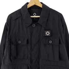 Load image into Gallery viewer, Ma.Strum Black Button Up Multi Pocket Overshirt - Medium (M) PTP 23.5&quot;
