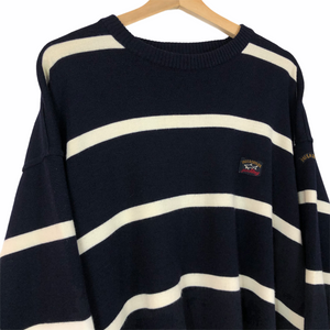 Vintage Paul and Shark Striped Bretagne Sweater - Double Extra Large (XXL) PTP 27"