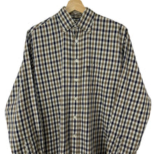 Load image into Gallery viewer, Aquascutum House Check Long Sleeved Shirt - Small (S) PTP 22.5&quot;
