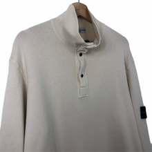 Load image into Gallery viewer, Stone Island Cream Half Zip Sweater - Double Extra Large (XXL) PTP 25.5&quot;
