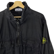 Load image into Gallery viewer, Stone Island Black Half Zip Pullover Smock - Large (L) PTP 25.5&quot;
