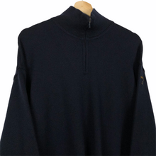 Load image into Gallery viewer, Paul and Shark Navy Bretagne Half Zip Pullover - Extra Large (XL) PTP 24.25&quot;
