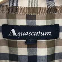 Load image into Gallery viewer, Aquascutum House Check Short Sleeved Shirt - Large (L) PTP 24.5&quot;
