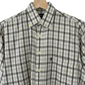 Aquascutum House Check Short Sleeved Shirt - Small (S) PTP 21.75"