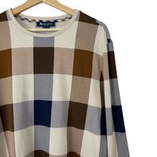 Load image into Gallery viewer, Aquascutum Block Check Long Sleeved T-Shirt - Extra Large (XL) PTP 24&quot;
