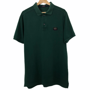 Paul and Shark Dark Green Short Sleeved Polo - Large (L) PTP 21.5"