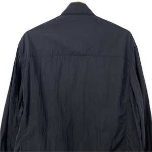 Paul and Shark Navy Econyl Nylon Metal Overshirt - Large (L) PTP 24"