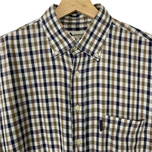 Load image into Gallery viewer, Aquascutum House Check Long Sleeved Shirt - Large (L) PTP 24.5&quot;
