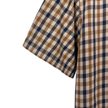 Load image into Gallery viewer, Aquascutum House Check Short Sleeved Shirt - Large (L) PTP 21.5&quot;
